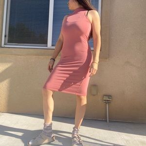 LA Made Pink Bodycon Dress NWT Size S